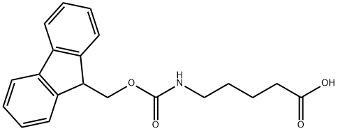 FMOC-5-アミノペンタン酸 化学構造式