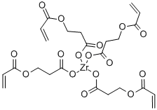 ジルコニウム・カルボキシエチルアクリラート 化学構造式