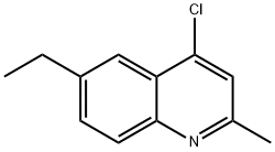 4-CHLORO-6-ETHYL-2-METHYLQUINOLINE Struktur