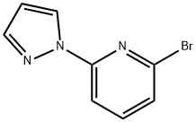 2-ブロモ-6-(1H-ピラゾール-1-イル)ピリジン 化学構造式