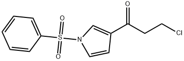 3-chloro-1-[1-(phenylsulfonyl)-1H-pyrrol-3-yl]-1-propanone Structure