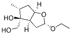 2H-Cyclopenta[b]furan-4-methanol,2-ethoxyhexahydro-4-hydroxy-5-methyl-,(2alpha,3aalpha,4alpha,5alpha,6aalpha)-(9CI) Struktur