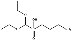 (3-氨丙基)(二乙氧基甲基)膦酸水合物 结构式