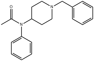 N-phenyl-N-[1-(phenylmethyl)-4-piperidinyl]acetamide Struktur