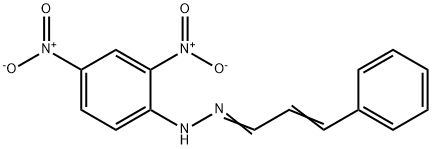 3-フェニルプロペナール2,4-ジニトロフェニルヒドラゾン 化学構造式