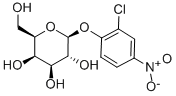 2-クロロ-4-ニトロフェニル-Β-D-ガラクトピラノシド 化学構造式