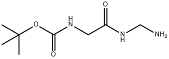 Carbamic acid, [2-[(aminomethyl)amino]-2-oxoethyl]-, 1,1-dimethylethyl ester 结构式