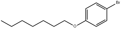 1-ブロモ-4-N-ヘプチルオキシベンゼン 化学構造式