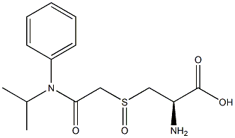 L-ALANINE, 3-[[2-[(1-METHYLETHYL)PHENYLAMINO]-2-OXOETHYL]SULFINYL]- Structure