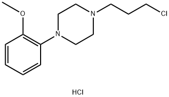 1-(2-METHOXYPHENYL)-4-(3-CHLOROPROPYL)PIPERAZINE DIHYDROCHLORIDE 化学構造式