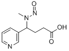 4-(methylnitrosamino)-4-(3-pyridyl)butyric acid, 123743-84-0, 结构式