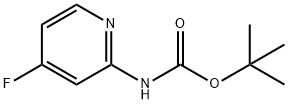 TERT-BUTYL (4-FLUOROPYRIDIN-2-YL)CARBAMATE 结构式