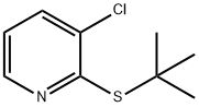 2-t-butylthio-3-(chloro)pyridine Struktur