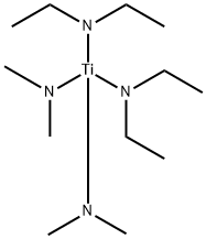 二(乙氨基)二(甲氨基)钛, 123798-13-0, 结构式
