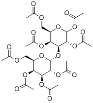 1,2,4,6-Tetra-O-acetyl-3-O-(2,3,4,6-tetra-O-acetyl-a-D-galactopyranosyl)-D-galactopyranose Structure