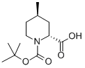 (+/-)-TRANS-N-BOC-4-METHYL-PIPECOLINIC ACID Structure