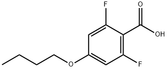 4-Butoxy-2,6-difluorobenzoicacid Struktur