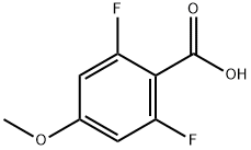 2,6-ジフルオロ-4-メトキシ安息香酸 化学構造式