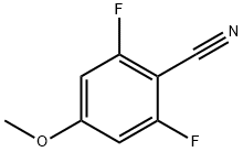 2,6-ジフルオロ-4-メトキシベンゾニトリル 化学構造式