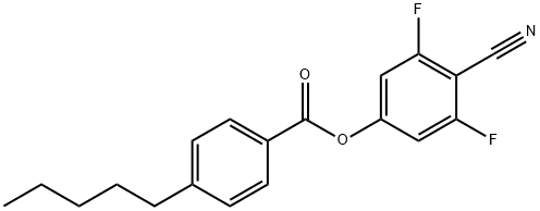 4-ペンチル安息香酸4-シアノ-3,5-ジフルオロフェニル 化学構造式