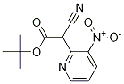 t-Butyl 2-cyano-2-(3-nitropyridin-2-yl)acetate Struktur