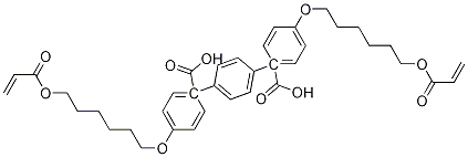 4-[[6-[(1-Oxo-2-propen-1-yl)oxy]hexyl]oxy]benzoic acid 1,1'-(1,4-phenylene) ester Structure