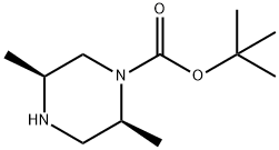 2,5-ジメチルピペラジン-1-カルボン酸(2S,5S)-TERT-ブチル 化学構造式