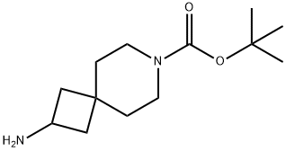 7-Azaspiro[3.5]nonane-7-carboxylic acid, 2-amino-, 1,1-dimethylethyl ester Structure