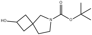 2-羟基-6-氮杂螺[3.4]辛烷-6-羧酸叔丁酯 结构式