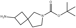 6-Azaspiro[3.4]octane-6-carboxylic acid, 2-amino-, 1,1-dimethylethyl ester Struktur