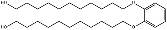1,2-BIS(11-HYDROXYUNDECYLOXY)BENZENE 化学構造式
