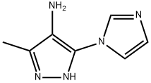 3-(1H-咪唑基-1-基)-5-甲基-1H-吡唑-4-胺 结构式