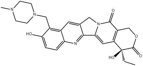 (S)-9-(4-METHYL-1-PIPERAZINYL)METHYL-10-HYDROXYCAMPTOTHECIN Structure