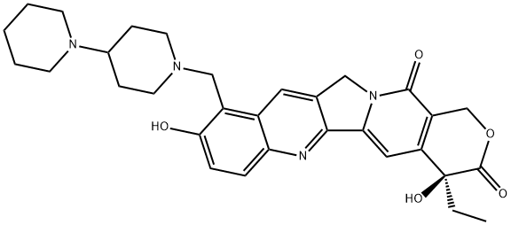 (S)-9-[(1,4'-BIPIPERIDIN)-1'-YL]METHYL-10-HYDROXYCAMPTOTHECIN 结构式
