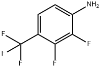 4アミノ2,3ジフルオロベンゾトリフルオリド 化学構造式