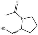 (R)-1-acetyl-2-PyrrolidineMethanol 化学構造式