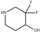 3,3-Difluoro-4-hydroxypiperidine Structure
