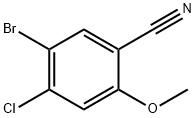 5-溴-4-氯-2-甲氧基苯腈, 1239838-17-5, 结构式