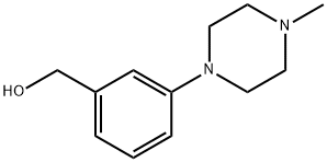 (3-(4-甲基哌嗪))苄醇, 123987-13-3, 结构式
