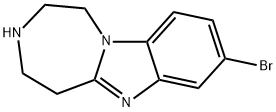 1H-[1,4]Diazepino[1,7-a]benziMidazole, 8-broMo-2,3,4,5-tetrahydro- Struktur
