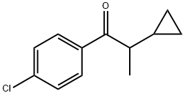 1-(4-Chlorophenyl)-2-Cyclopropylpropanon-1 Struktur