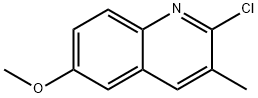 2クロロ6メトキシ3メチルキノリン 化学構造式