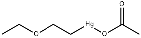 (2-エトキシエチル)水銀(II)アセタート 化学構造式