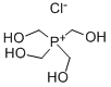テトラキス(ヒドロキシメチル)ホスホニウム クロリド (約80% 水溶液) 化学構造式