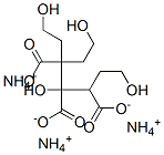 1,4,7-Trihydroxy-3-(2-hydroxyethyl)-3,4,5-heptanetricarboxylic acid triammonium salt Struktur