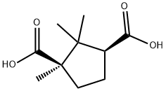 D-(+)-Camphoric acid Structure