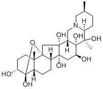 藜蘆素 结构式