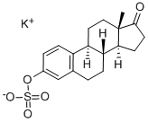 3-(ポタシオスルホオキシ)エストラ-1,3,5(10)-トリエン-17-オン 化学構造式