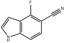 1H-Indole-5-carbonitrile, 4-fluoro- Structure