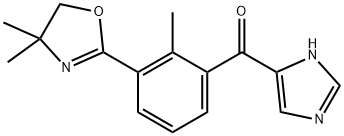 [3-(4,5-Dihydro-4,4-diMethyl-2-oxazolyl)-2-Methylphenyl]-1H-iMidazol-5-yl-Methanone 结构式